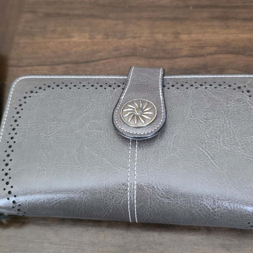 Frye Leather Continental Zip Around Wallet with Wristlet